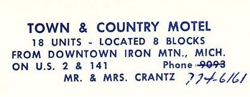 Town & Country Motel (Town and Country Motel) - Vintage Postcard (newer photo)